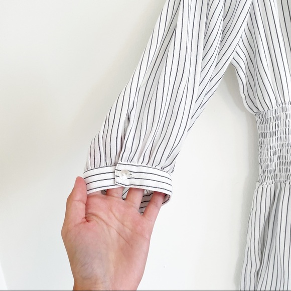 CLEOBELLA Sadie Striped Mini Dress in Ivory Medium - Picture 8 of 15